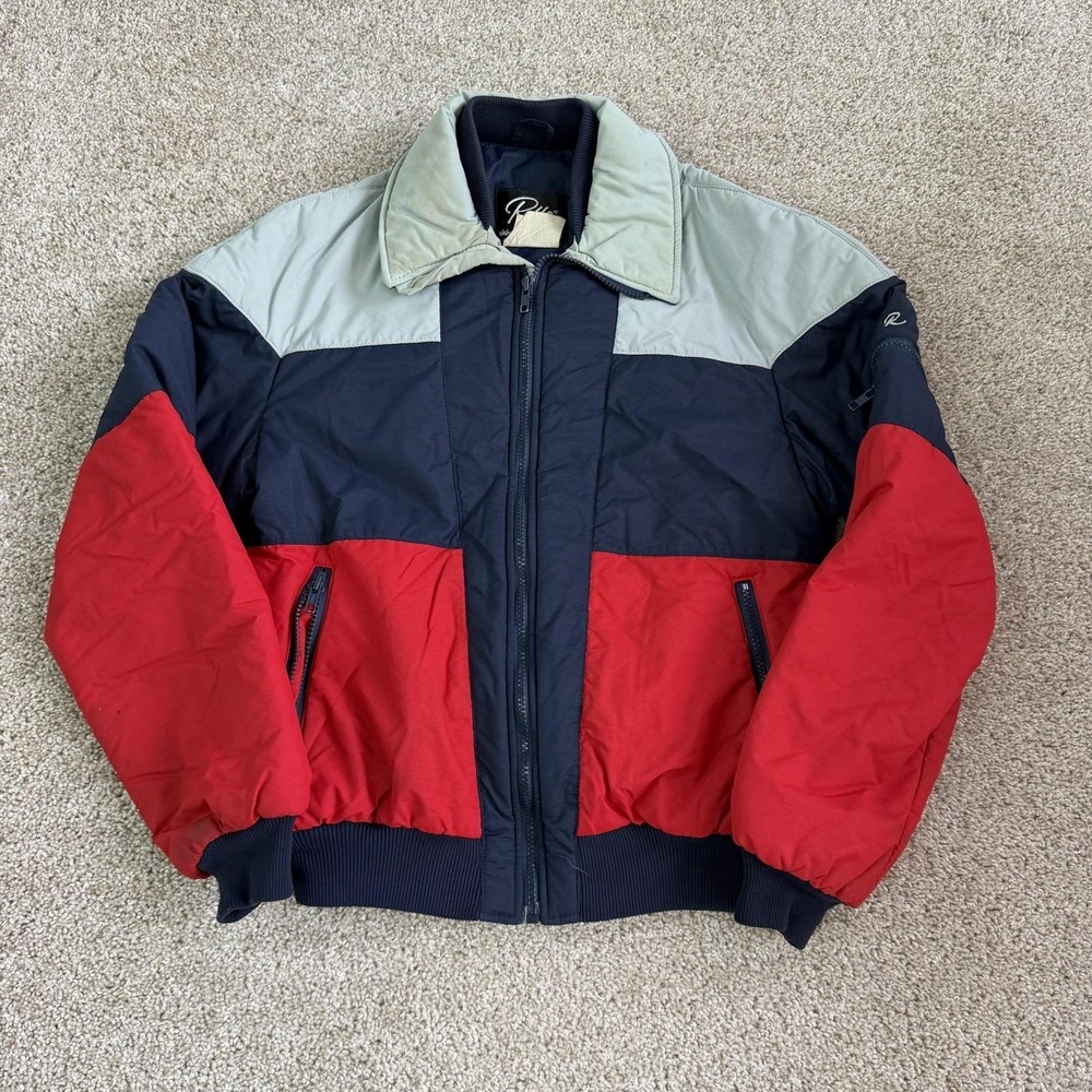 Vintage Roffe Ski Jacket Mens Small Multicolor Colorblock Thinsulate USA F-2021